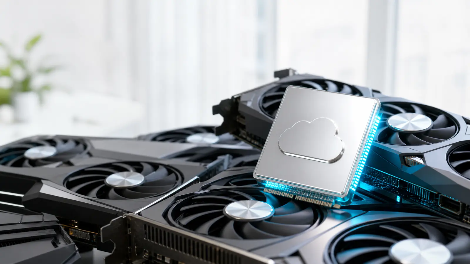 A bright Microsoft chip rising above Nvidia GPUs